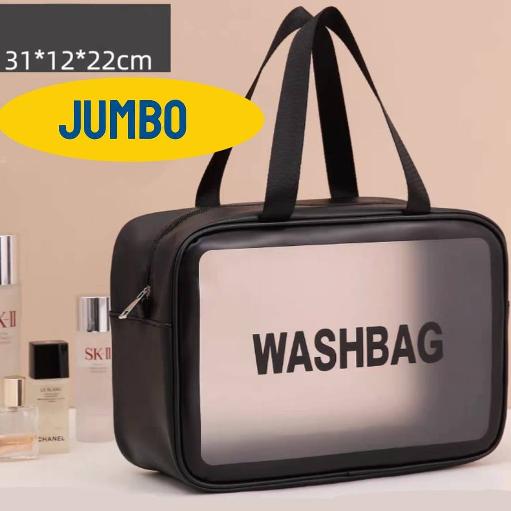 MIYI Travel Makeup Anti Air Tas Kosmetik Organizer Traveling Transparan Bag Alat Mandi