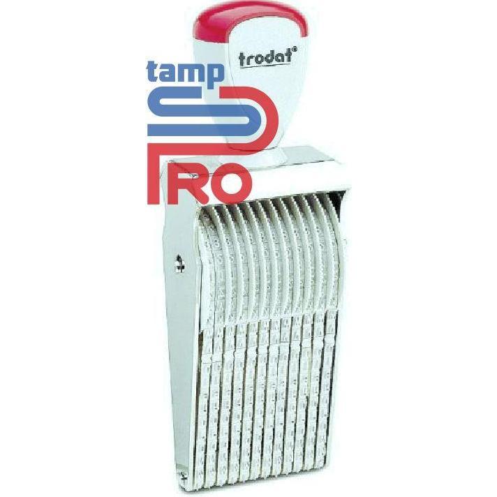 HARGA DISC - Stempel Trodat Alphabet / Huruf dan Angka Manual 12 Digit 3mm