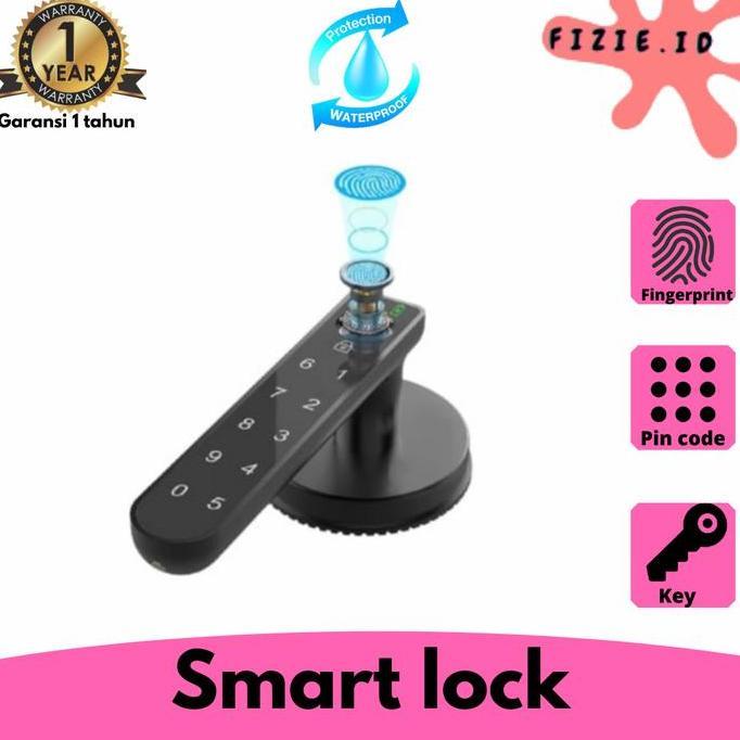 Smart lock door lock kunci pintu rumah digital gagang pintu sidik jari