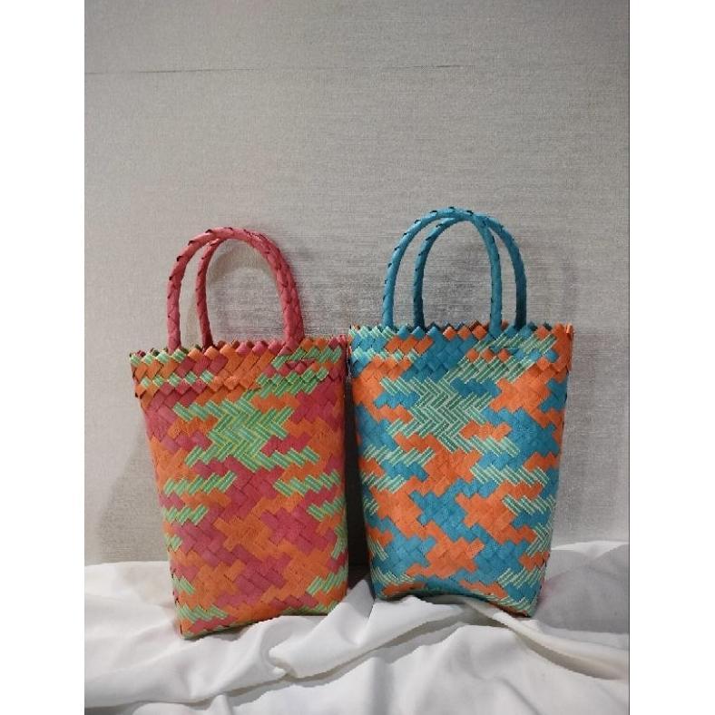 PROMO` READY STOCK TASANYAMANJR.SHOP - TAS ANYAMAN PANJANG/ Tas Anyaman Sovenir/ Tas Anyaman Botol/ 