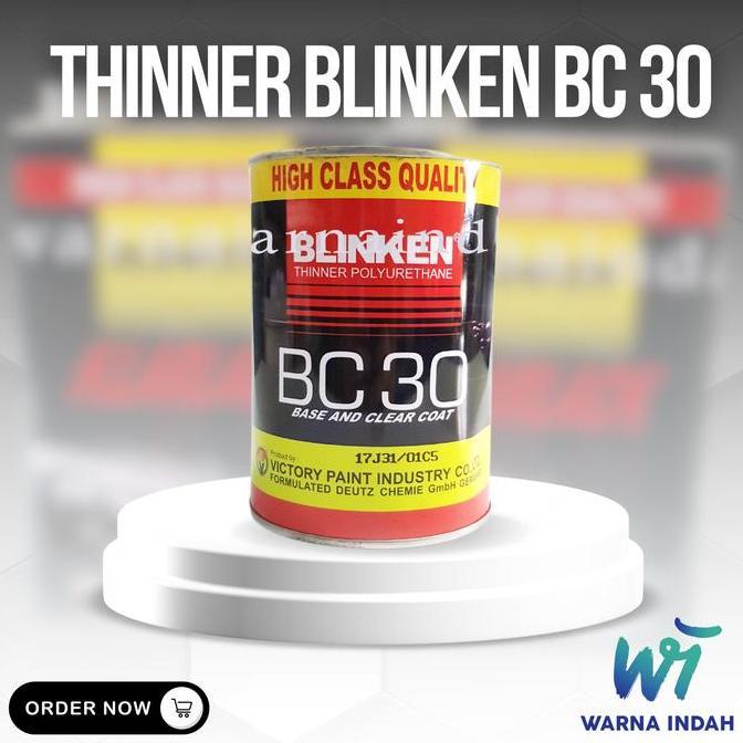 Promo Thinner Blinken BC30, pengencer clear coat dan cat Diskon