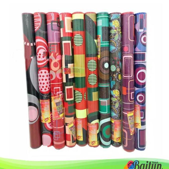 Baitun Karpet Besar Persegi Panjang [200x120cm] | Alas Lantai Klasa Tikar Gulung Kain Busa Motif Kar