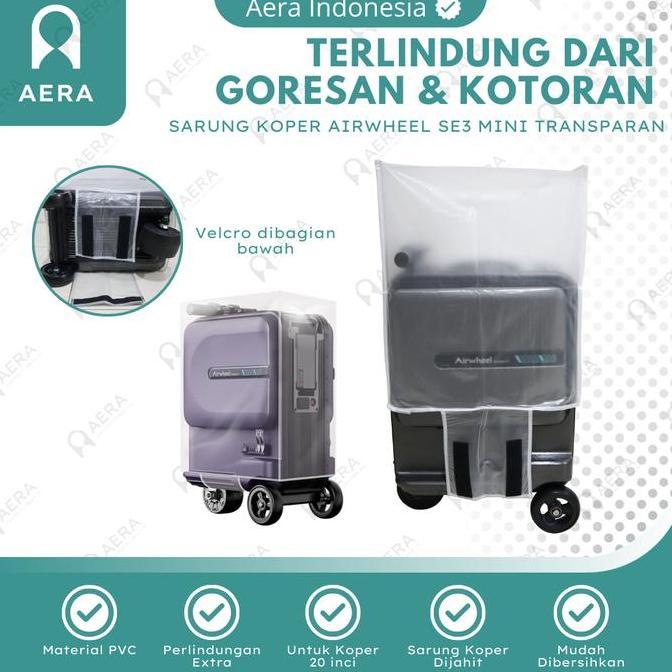 HARGA DISC - Sarung Cover Koper Airwheel Elektrik Transparan SE3 Mini