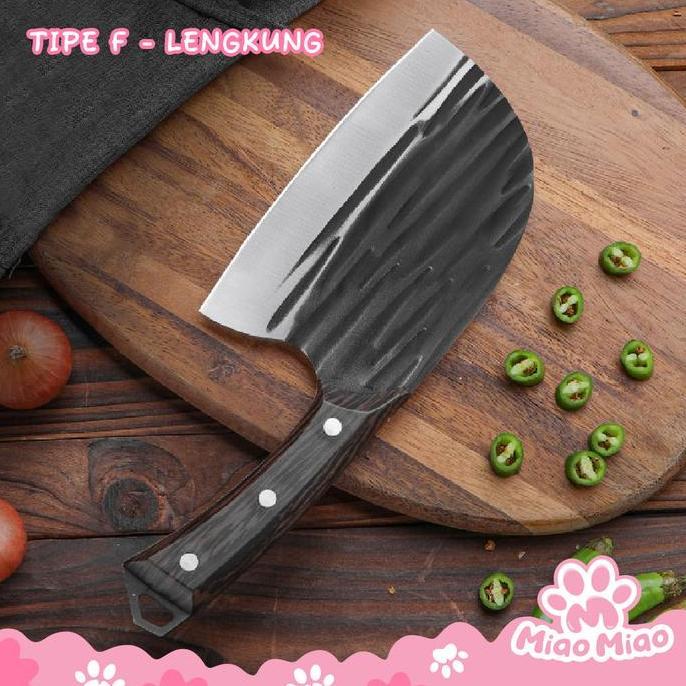 Kithch- [All Varian] Pisau Dapur Pemotong Daging - Pisau Koki - Pisau Stainless Steel Tebal 2,5Mm - 