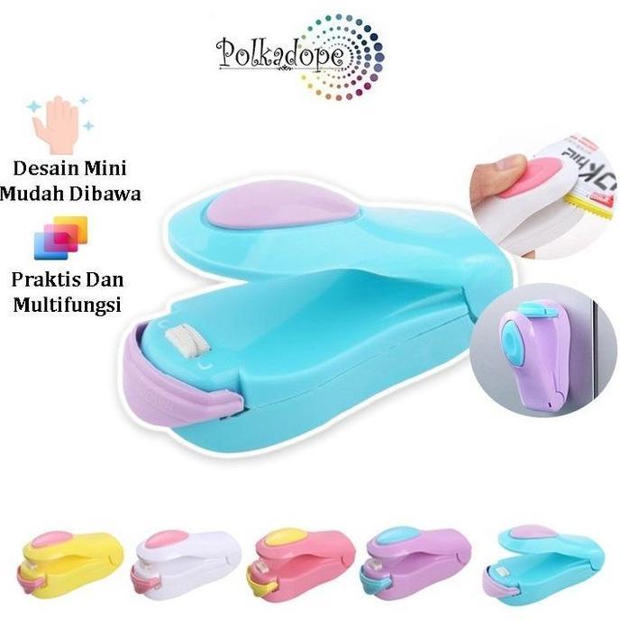 Alat Perekat Plastik Mini/Alat Pres Mini/Mini Hand Sealer - Putih