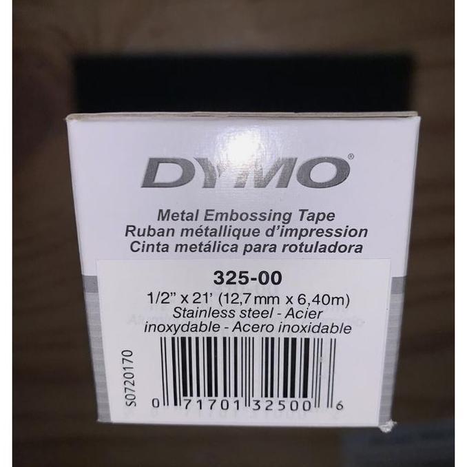 Officeqyu- Pita Dymo Rhino Labeller M1011 1011 M11 Stainless Tape, Per Biji