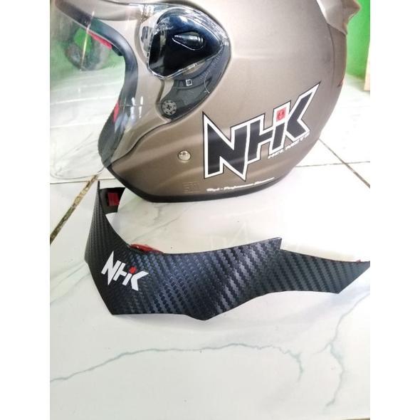 CUCI GUDANG BESTPROMO SPOILER HELM NHK R6 MOTIF CARBONE