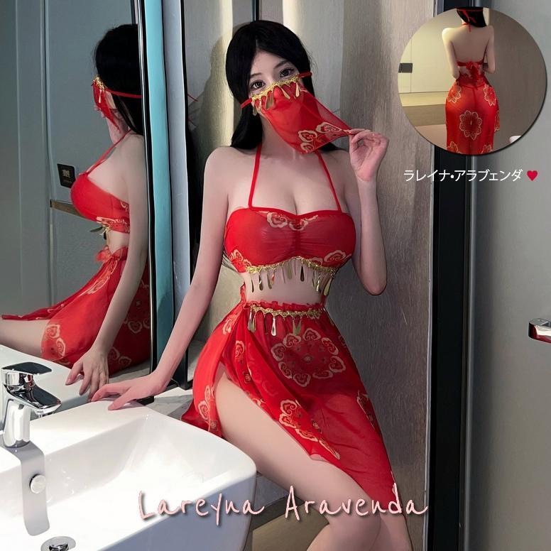 SET LINGERIE FANTASY MALAM KOSTUM BELLY DANCE ARABIAN LG804