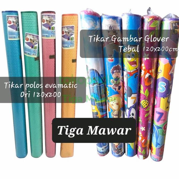 karpet lantai spons/tikar spons mercy evamatic/tikar polos dan gambar