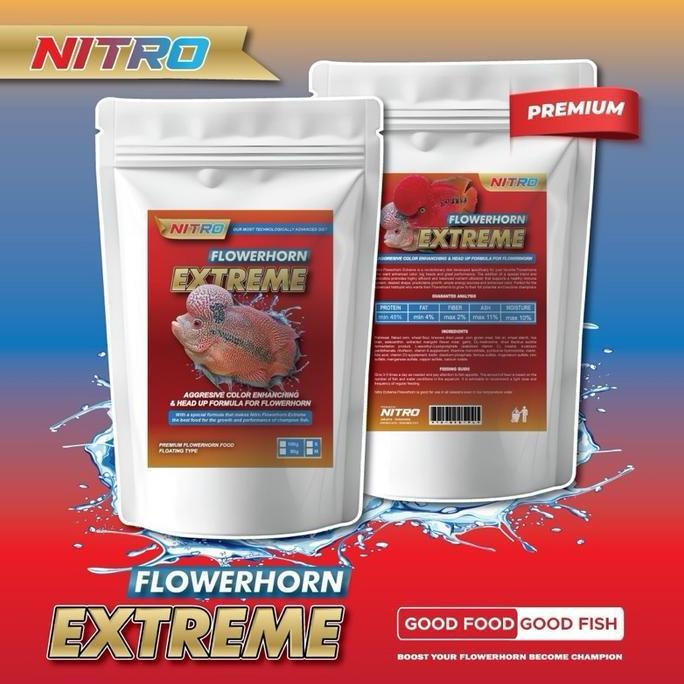 HARGA DISC - Pelet NITRO color MERAH & JENONG BIG HEAD pakan ikan louhan terbaik buat warna merah da