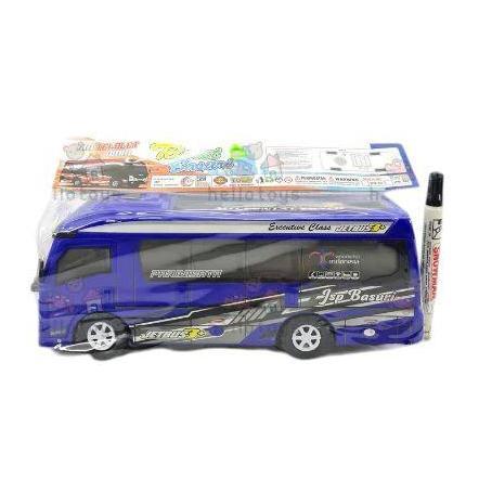 Mainan Mobil Elf Travel Car Dorong Tarik  Tanpa Batrei