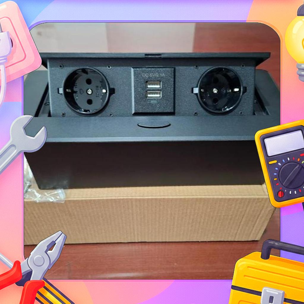 Stop Kontak Meja Kantor Colokan Tanam Meja Meeting Stop Kontak Dinding Murah Bergaransi