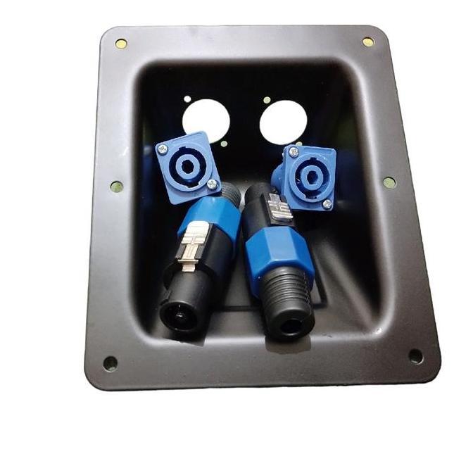 Terminal Spiaker Spikon Cekung (soket spikon biru+jek spikon) Speaker