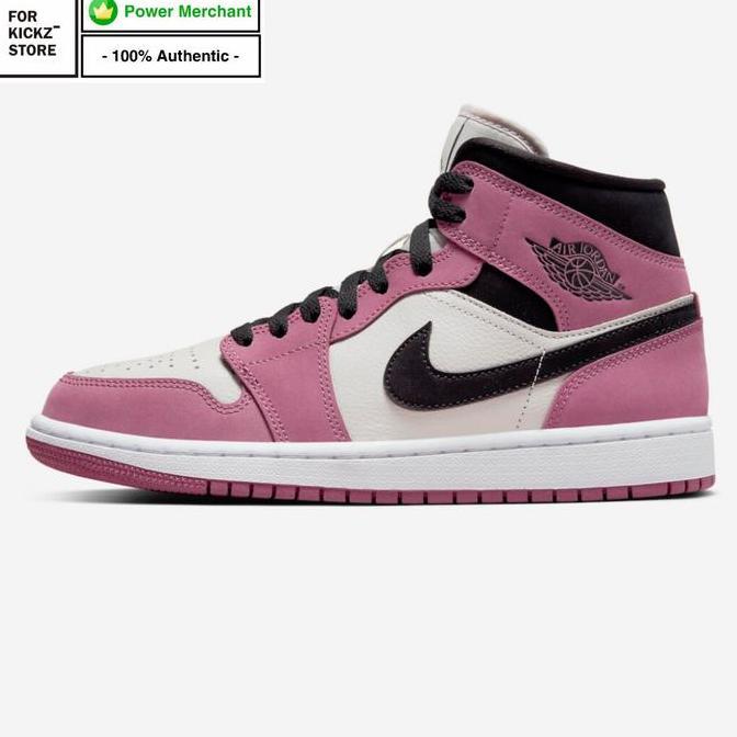 NIKE AIR JORDAN 1 MID SE BERRY PINK LHT MULBERRY