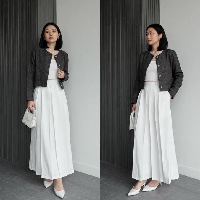 Outfitkekinian- Yeona - Clove Blazer | Semi Tweed Blazer