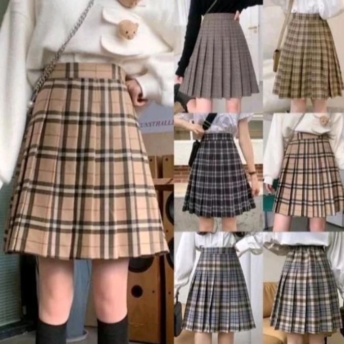 JC88 - Kyoko Pleated Skirt - Rok Kotak Rempel Korea / Rok Tennis / Rok Lipit (P 50cm)