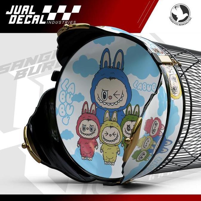 ORIGINAL Decal Tebok Love Bird Variasi Boneka LABUBU Stiker Sangkar Lovebird Pleci Helopet READY STO