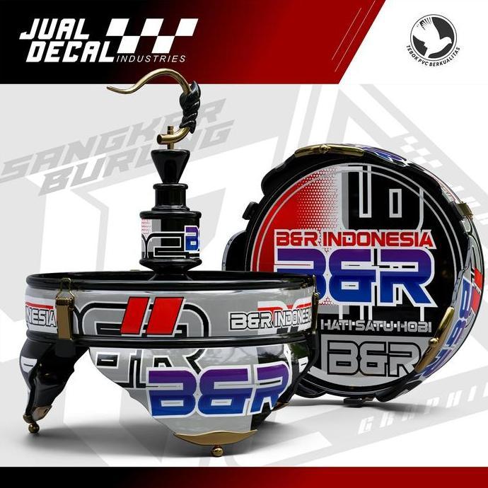 ORIGINAL Stiker Sangkar BNR Decal Tebok Burung Lovebird Pleci Helopet READY STOCK