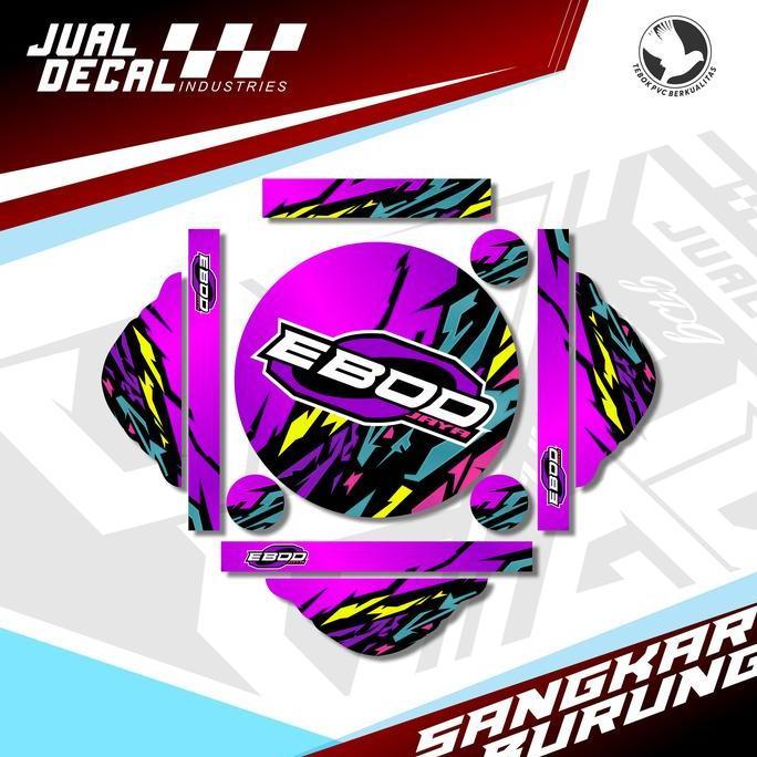 ASLI Stiker Tebok LOVEBIRD EBOD GRAFITY Decal Sangkar Kandang Burung READY STOCK