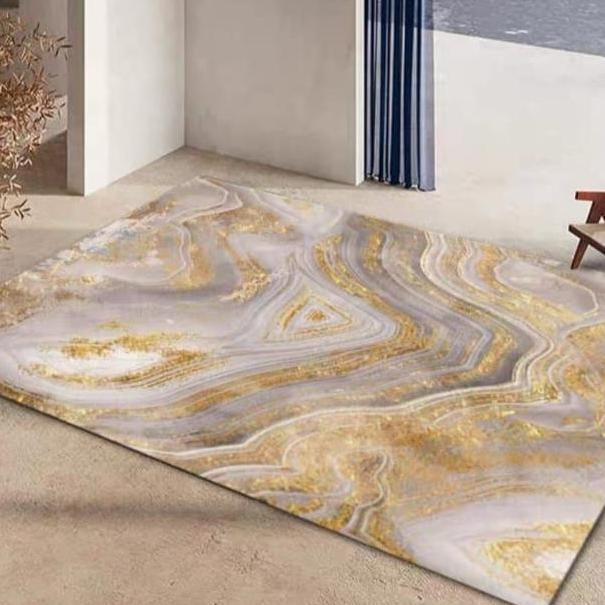 Karpet Lantai Import Marble Gold tahan lama sultan gold