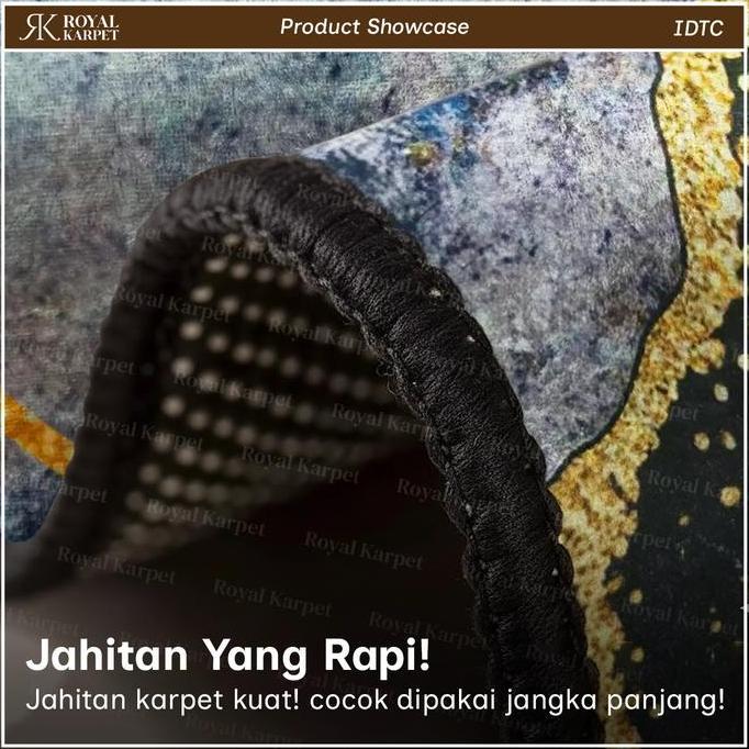 ROYAL - [ Marble Style ] Karpet Lantai Model Awan Motif Marmer Premium Karpet Ruang Tamu Lembut Anti