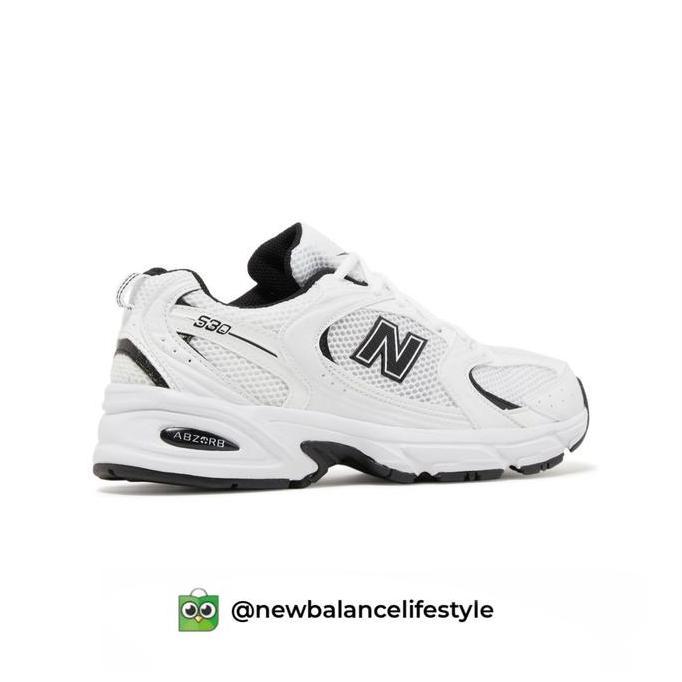 NB SNEAKERS WANITA Sepatu New Balance 530 White Black Indo