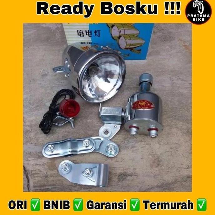 Promo LAMPU SEPEDA ONTHEL ONTEL KEBO VINTAGE KUNO ASLI TAIWAN TERMURAH TERBARU TERLENGKAP Diskon