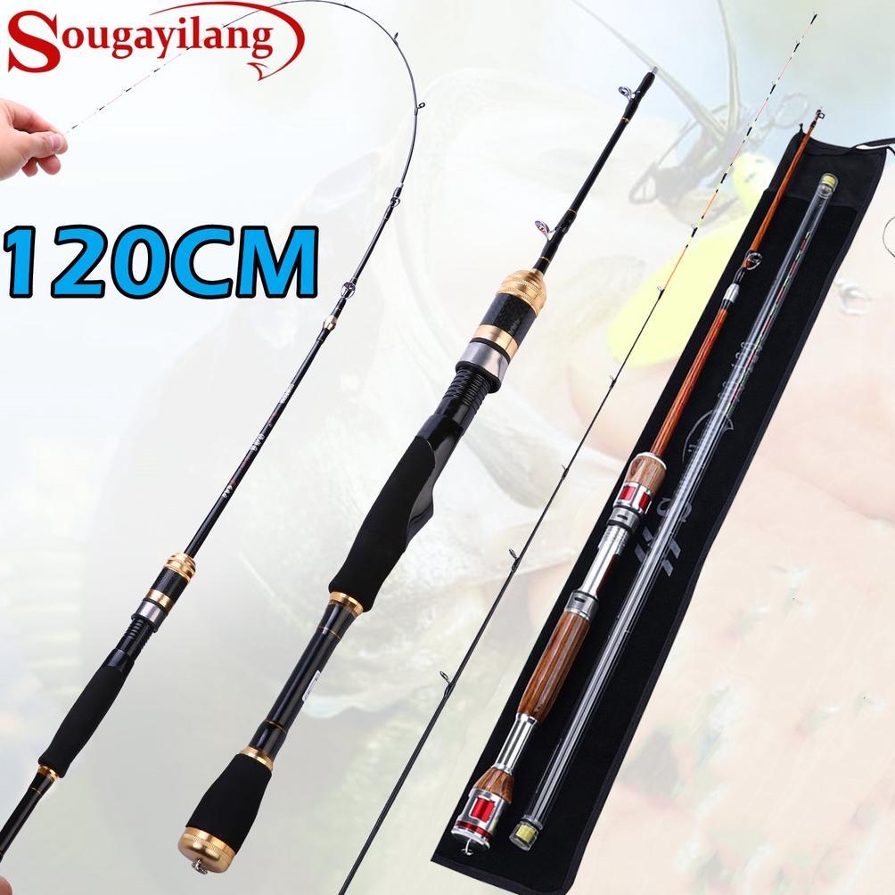 READYGan- Sougayilang 120cm Joran Pncing 12-25lb Serat Carbon 2 Bagian Memancing Udang Joran