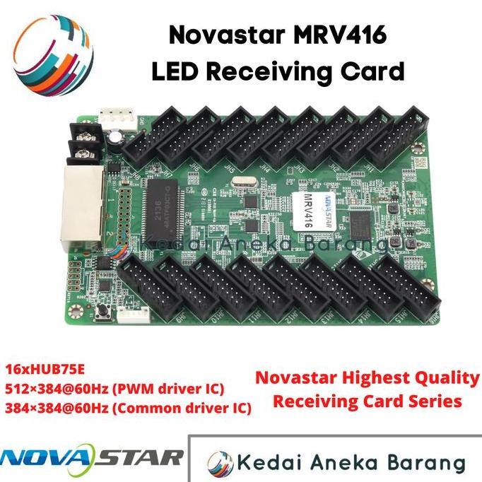 Novastar MRV416 LED Receiving Card RC Videotron HUB75 MRV366 MRV316 Kode 908
