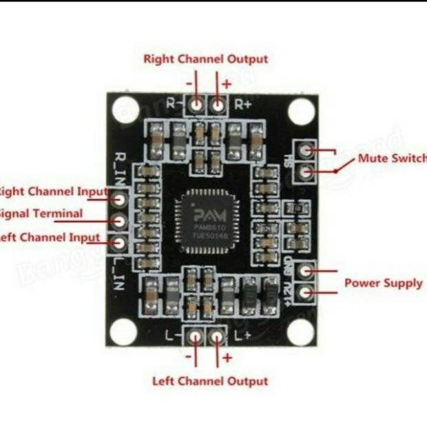 AudioWhell- PAM8610 PAM 8610 Module amplifier
