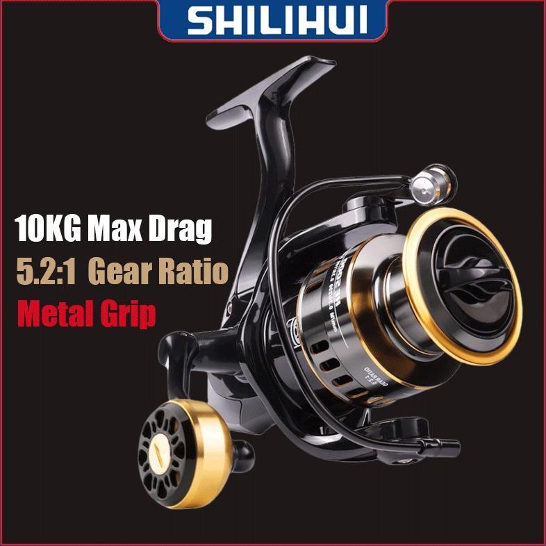 READYGan- SHILIHUI Rill Pancing 5.2:1 HE1000-7000 Kerekan Pancing Drag Max 10kg Rell Pancing Murah R