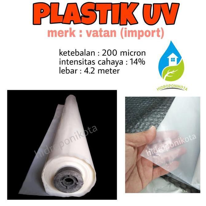 NEW plastik uv vatan import lebar 4.2 meter