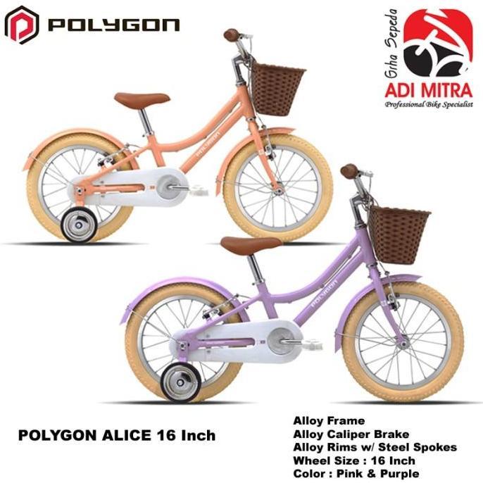 Terlaris Polygon Alice [16 Inch] Sepeda Anak