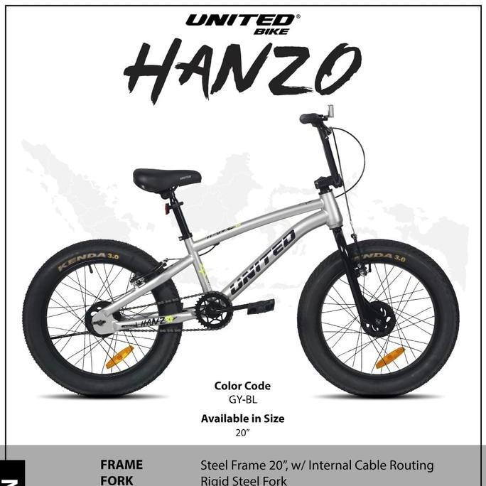 Terlaris Sepeda Bmx 20 United Hanzo