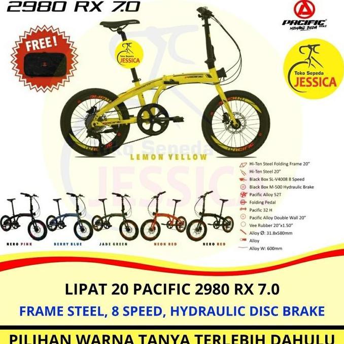 Terlaris Sepeda Lipat 20 Pacific 2980 Rx 7.0