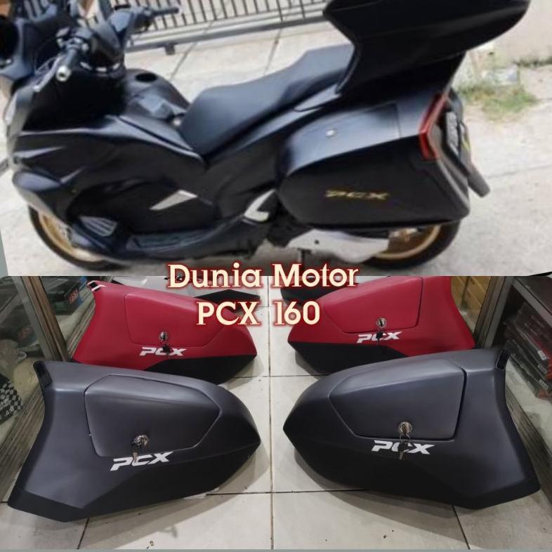 BOX SAMPING PCX 160 - SIDE BOX KANAN KIRI PCX 160 LENGKAP DENGAN LAMPU