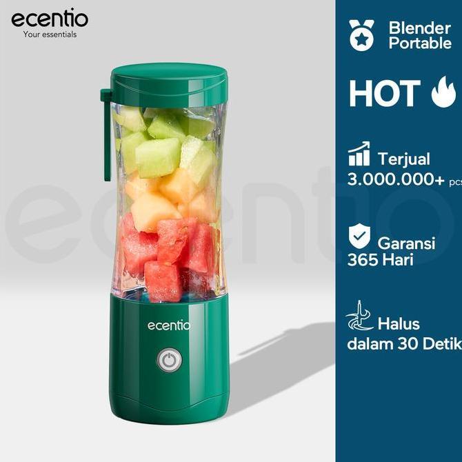 ecentio portable USB Blender 6 Mata Pisau-Portable Blender Juicer