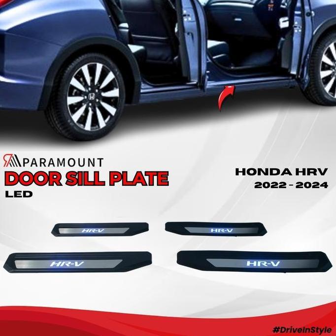 Door Sill Plate Led Honda Hrv 2022 - 2024 / Injakan Kaki Pintu Mobil - Paramount Auto High Quality