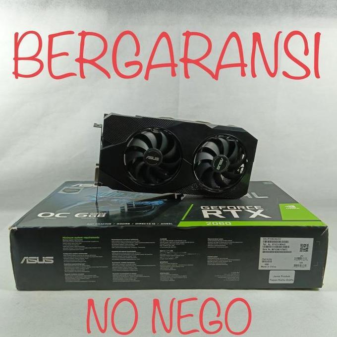 promo VGA NVIDIA GeForce RTX 2060 6GB Graphics Card GPU RTX2060 terlaris
