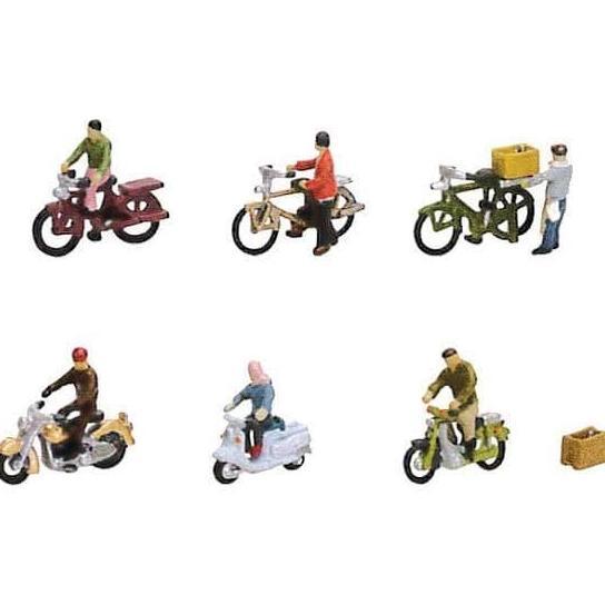 Tomytec Diorama Figure Bicycle & Mopeds N Scale 1/150 Termurah
