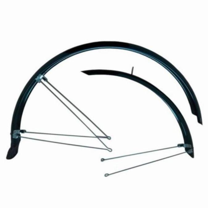 Promo fender sepeda - Polygon Fender Sepeda Hybrid Black 700C Front & Rear Diskon