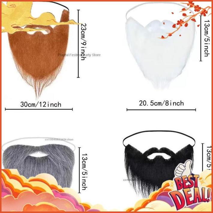 Cuci Gudang Jenggot Palsu /Jenggot Imitasi Palsu Hitam Untuk Kostum Cosplay Halloween /Fake Beard Pa