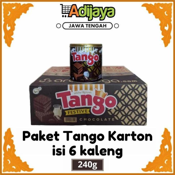 Paket Murah Karton Tango Wafer Kaleng 240gr