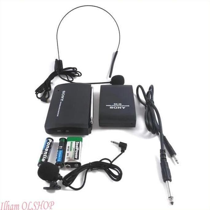 Best- Mic bando + mic jepit CLIP ON wireless Sony SN-28