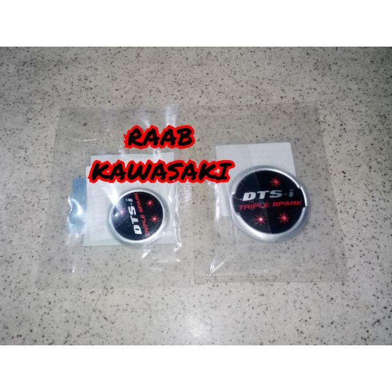 STIKER EMBLEM COVER BAK MAGNET DAN KOPLING SET PULSAR NS 200 ORIGINAL KAWASAKI