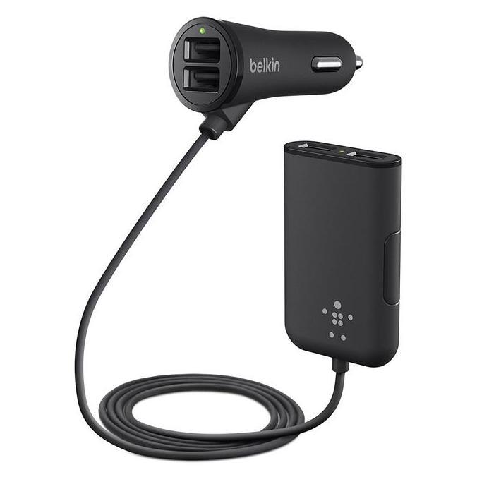 BELKIN Road Rockstar 4-USB Ports Front n Backseat Charging 7.2 Amp