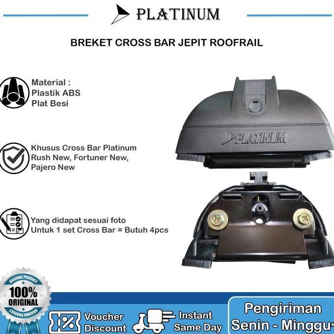 Breket Cross Bar Pajero / Rush Khusus Platinum New ASLI