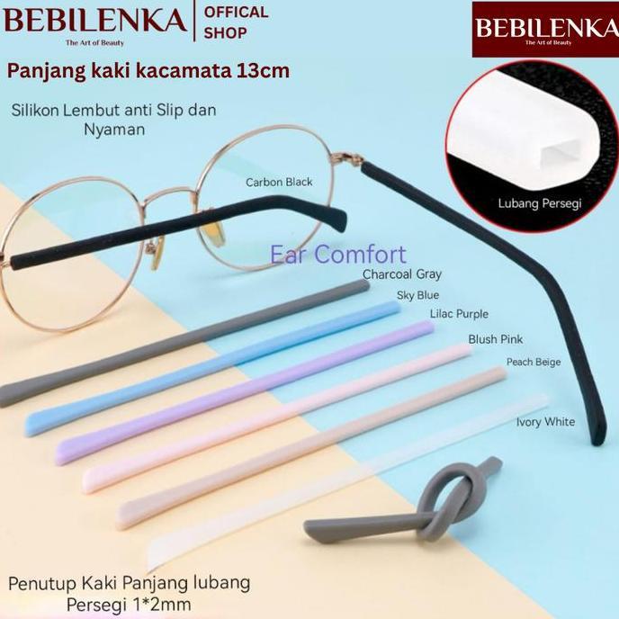 AntiSlip Kacamata Ear Comfort , Karet Tangkai Kacamata , karet Ujung Kaki Kacamata , Pelindung Kaki 