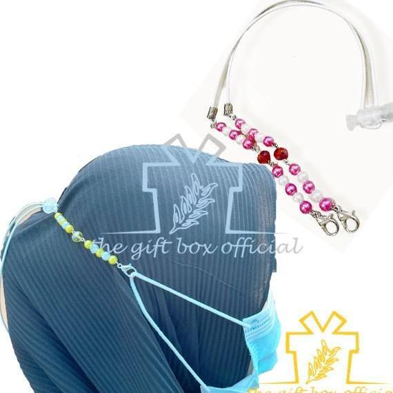 konektor masker mutiara / gantungan strap masker