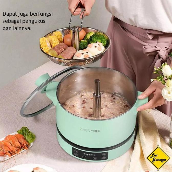 Best- Panci Listrik Steamer Hotpot Steamboat Listrik Zhenmi H3